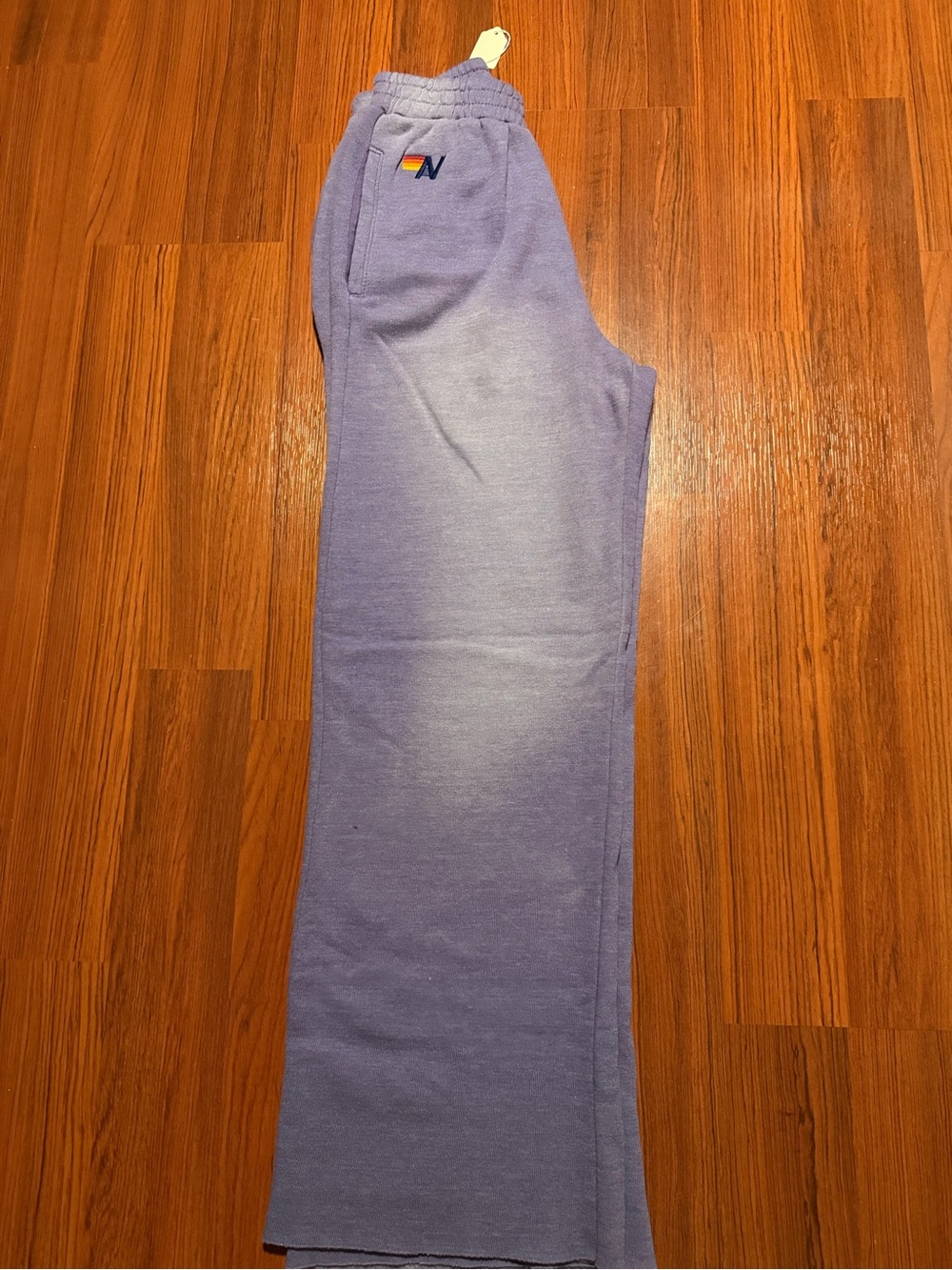 Aviator Nation Lavender Straight-Leg Track Pants with Small Logo